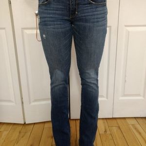 Low rise, boot cut jeans